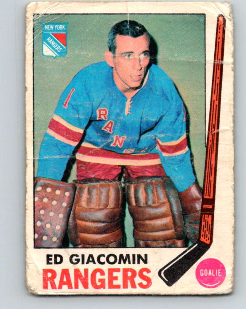 1969-70 O-Pee-Chee #33 Ed Giacomin New York Rangers V1264