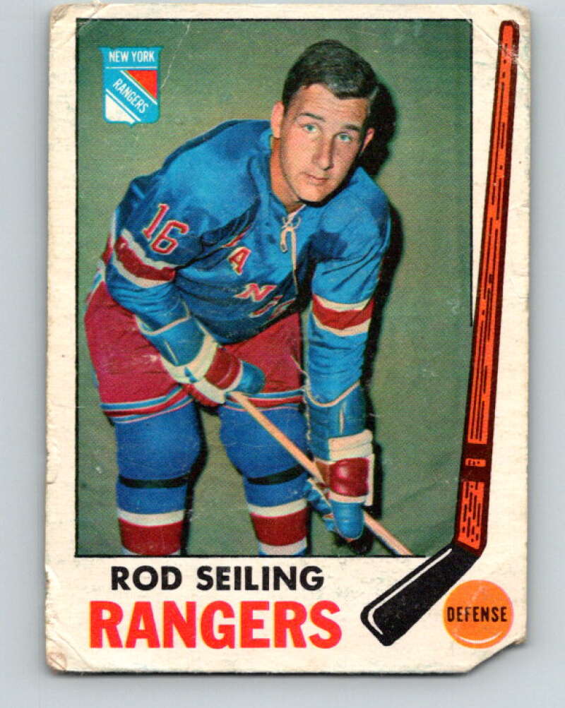 1969-70 O-Pee-Chee #36 Rod Seiling New York Rangers V1270