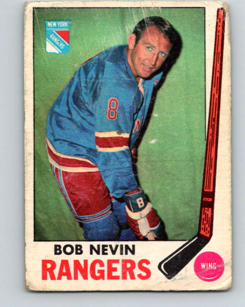 1969-70 O-Pee-Chee #40 Bob Nevin New York Rangers V1275