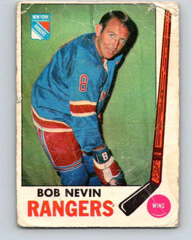 1969-70 O-Pee-Chee #40 Bob Nevin New York Rangers V1276