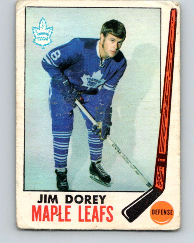 1969-70 O-Pee-Chee #45 Jim Dorey RC Rookie Toronto Maple Leafs V1289