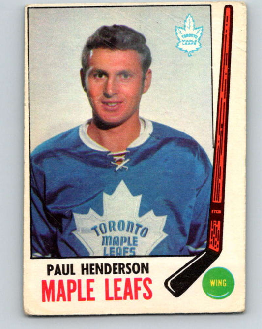 1969-70 O-Pee-Chee #47 Paul Henderson  Toronto Maple Leafs  V1294