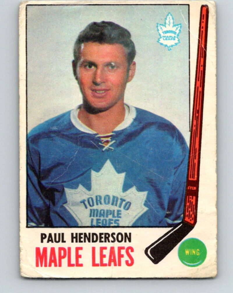 1969-70 O-Pee-Chee #47 Paul Henderson Toronto Maple Leafs V1295