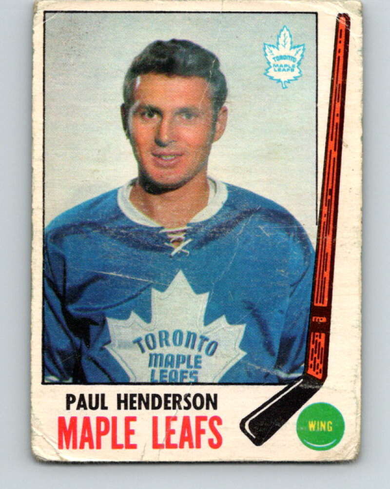 1969-70 O-Pee-Chee #47 Paul Henderson Toronto Maple Leafs V1297