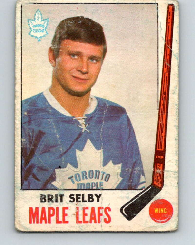 1969-70 O-Pee-Chee #48 Brit Selby Toronto Maple Leafs V1298