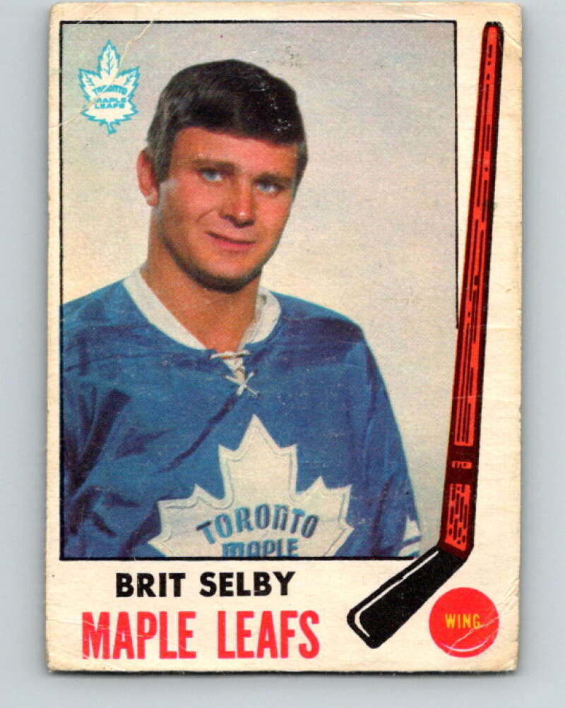 1969-70 O-Pee-Chee #48 Brit Selby Toronto Maple Leafs V1299