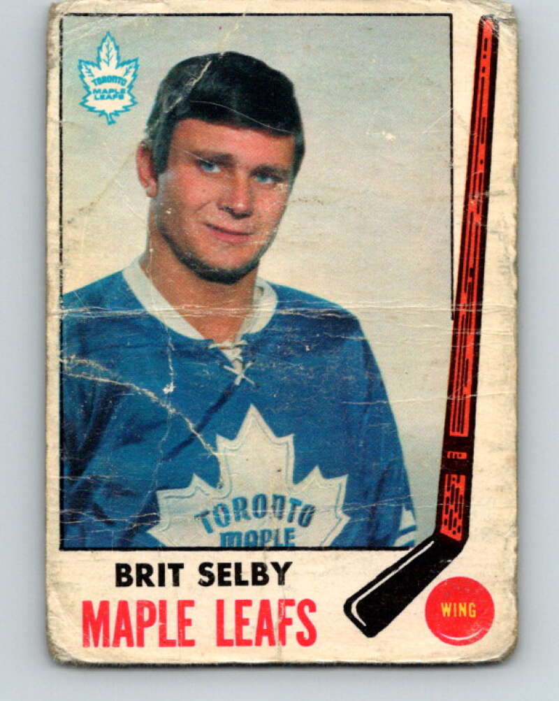 1969-70 O-Pee-Chee #48 Brit Selby Toronto Maple Leafs V1301