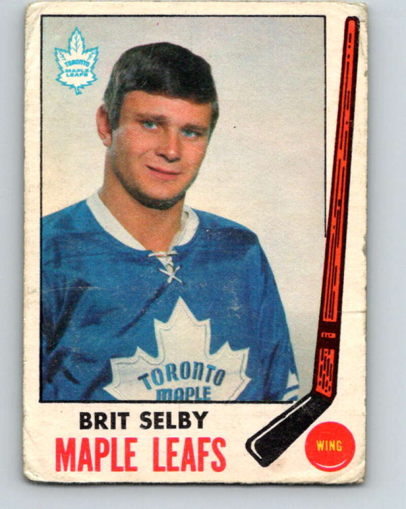 1969-70 O-Pee-Chee #48 Brit Selby Toronto Maple Leafs V1302