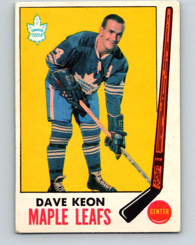 1969-70 O-Pee-Chee #51 Dave Keon Toronto Maple Leafs V1310
