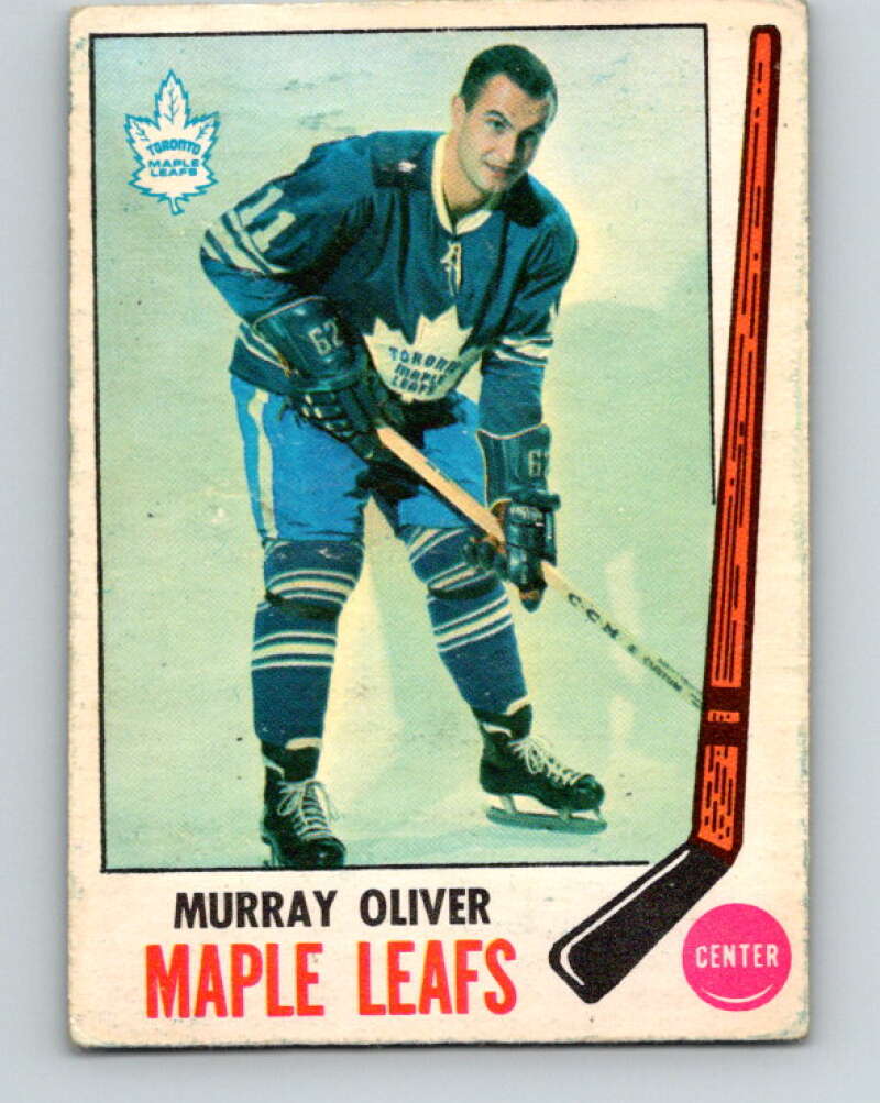 1969-70 O-Pee-Chee #52 Murray Oliver Toronto Maple Leafs V1311