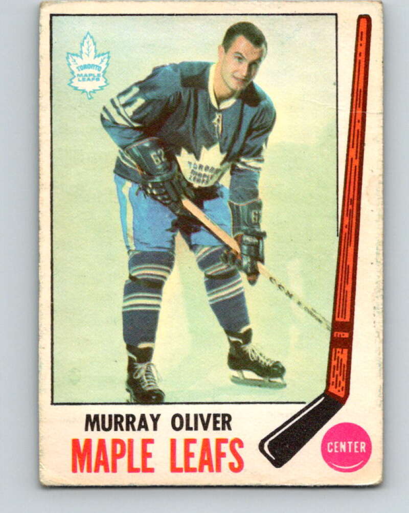 1969-70 O-Pee-Chee #52 Murray Oliver Toronto Maple Leafs V1312