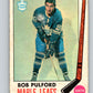 1969-70 O-Pee-Chee #53 Bob Pulford  Toronto Maple Leafs  V1315