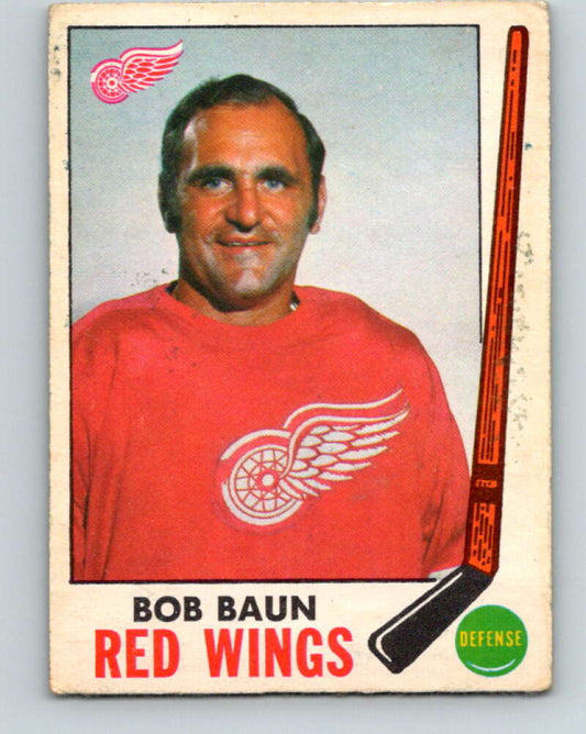 1969-70 O-Pee-Chee #57 Bob Baun  Detroit Red Wings  V1321