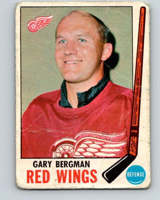 1969-70 O-Pee-Chee #58 Gary Bergman  Detroit Red Wings  V1322