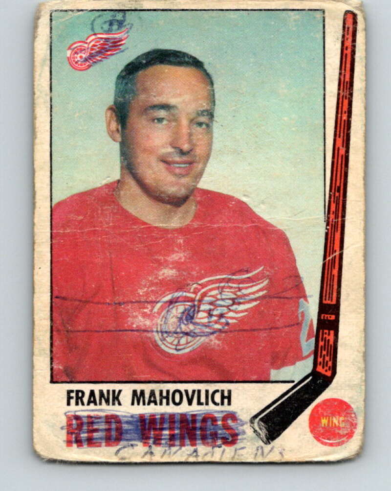1969-70 O-Pee-Chee #62 Frank Mahovlich Detroit Red Wings V1328