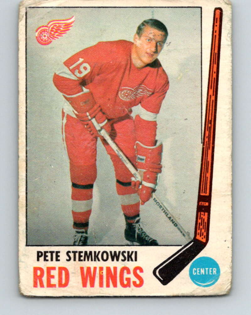 1969-70 O-Pee-Chee #65 Pete Stemkowski Detroit Red Wings V1337
