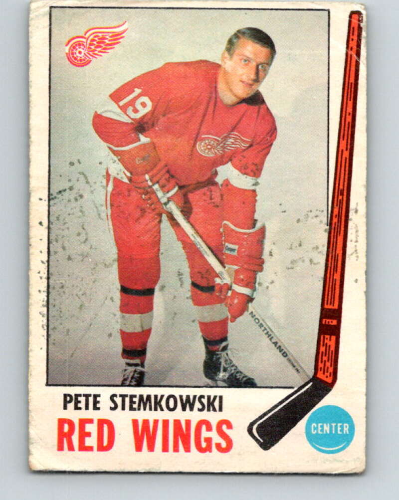1969-70 O-Pee-Chee #65 Pete Stemkowski Detroit Red Wings V1338