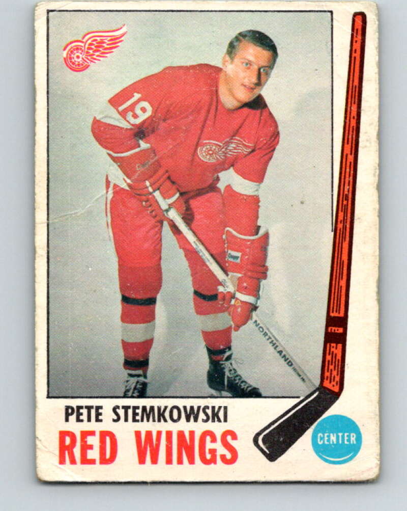 1969-70 O-Pee-Chee #65 Pete Stemkowski Detroit Red Wings V1339