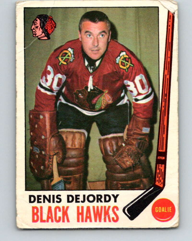 1969-70 O-Pee-Chee #66 Denis DeJordy Chicago Blackhawks V1341