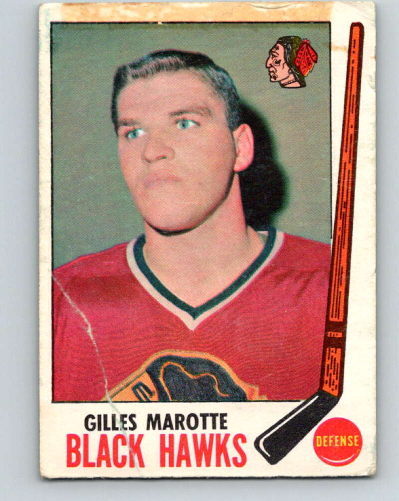 1969-70 O-Pee-Chee #68 Gilles Marotte Chicago Blackhawks V1345