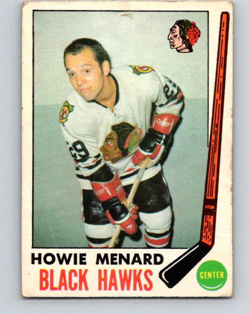 1969-70 O-Pee-Chee #73 Howie Menard RC Rookie Chicago Blackhawks V1351