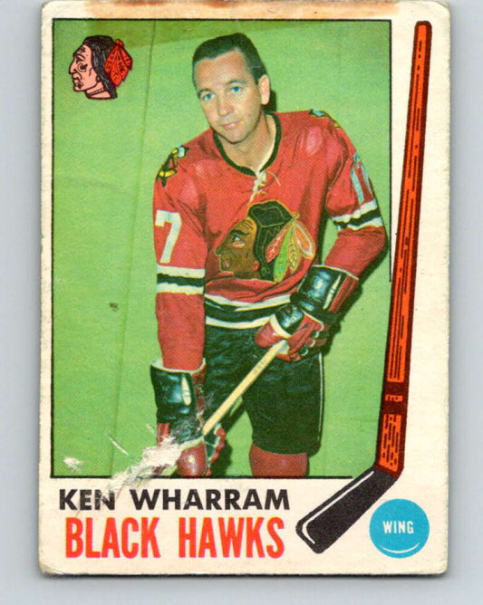 1969-70 O-Pee-Chee #74 Ken Wharram  Chicago Blackhawks  V1355