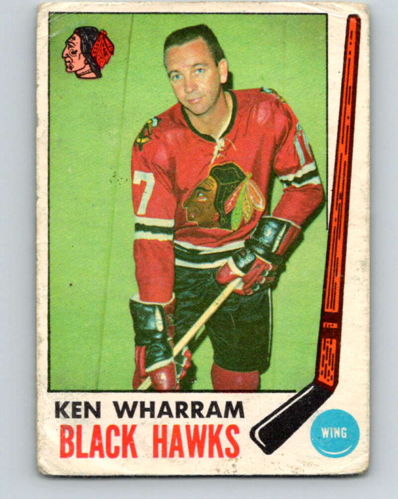 1969-70 O-Pee-Chee #74 Ken Wharram Chicago Blackhawks V1357