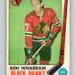 1969-70 O-Pee-Chee #74 Ken Wharram  Chicago Blackhawks  V1358