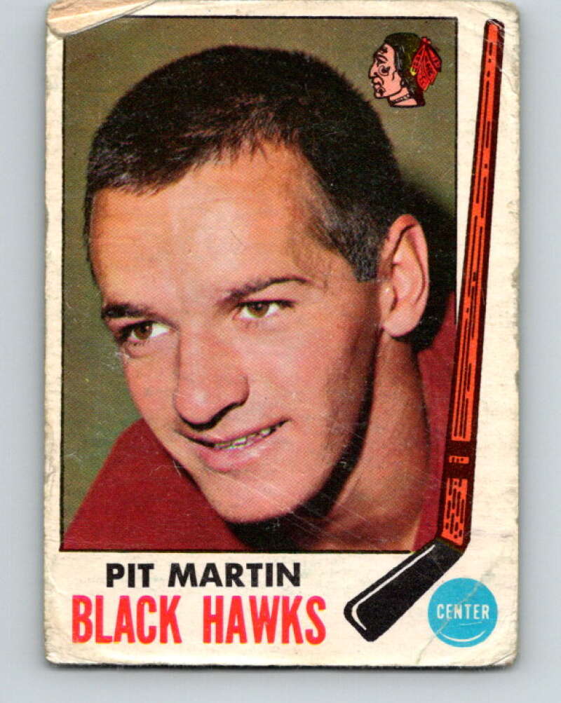 1969-70 O-Pee-Chee #75 Pit Martin Chicago Blackhawks V1359