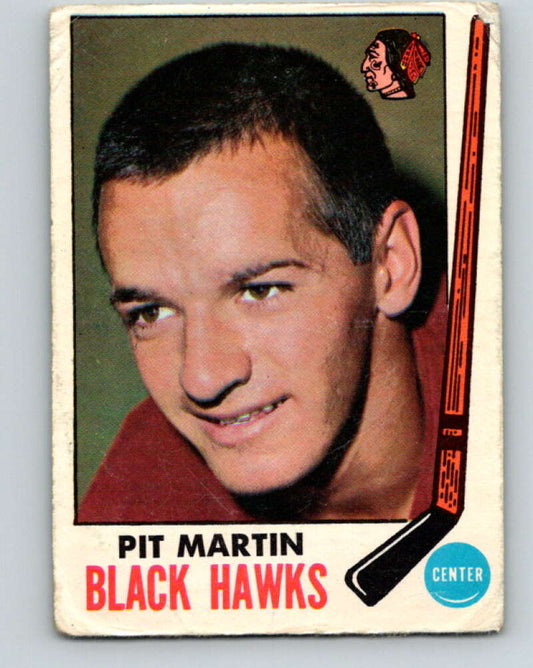 1969-70 O-Pee-Chee #75 Pit Martin  Chicago Blackhawks  V1360