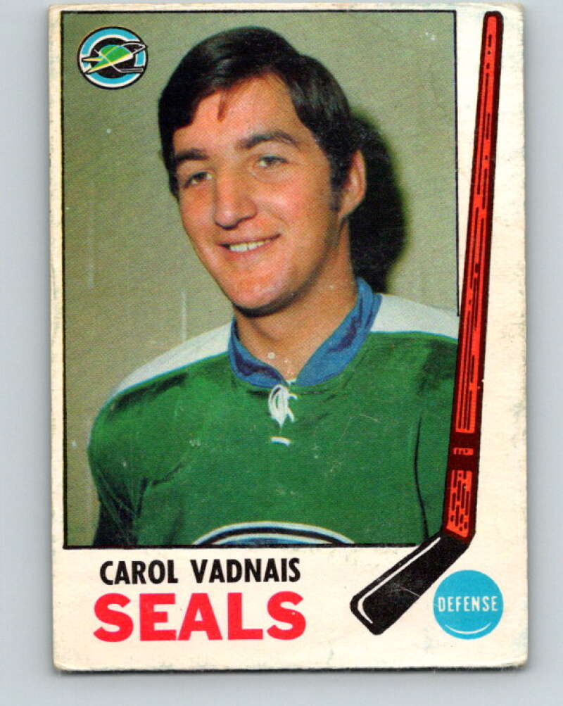 1969-70 O-Pee-Chee #82 Carol Vadnais Oakland Seals V1378