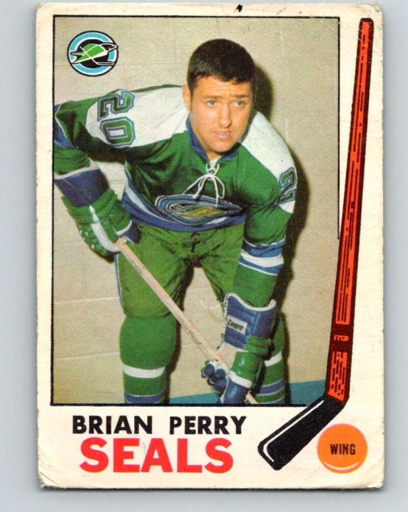 1969-70 O-Pee-Chee #84 Brian Perry RC Rookie Oakland Seals V1382
