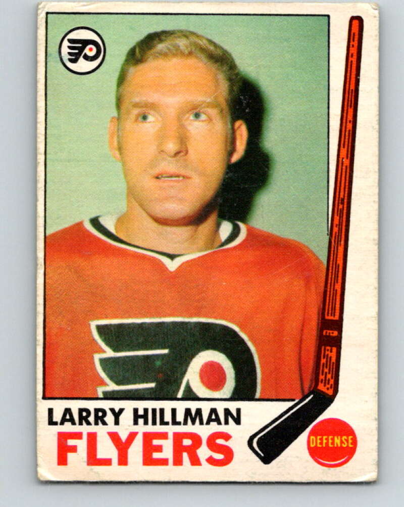 1969-70 O-Pee-Chee #90 Larry Hillman Philadelphia Flyers V1394