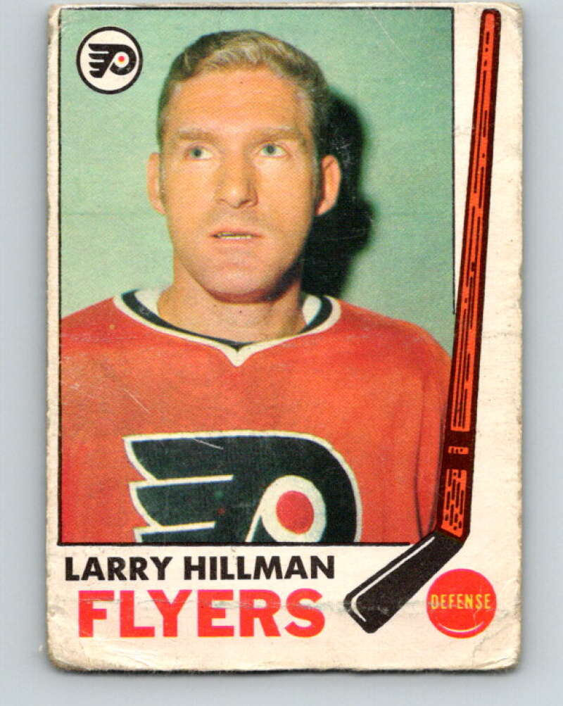 1969-70 O-Pee-Chee #90 Larry Hillman Philadelphia Flyers V1395
