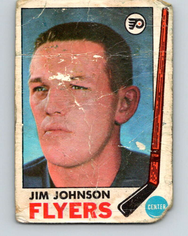1969-70 O-Pee-Chee #97 Jim Johnson Philadelphia Flyers V1411