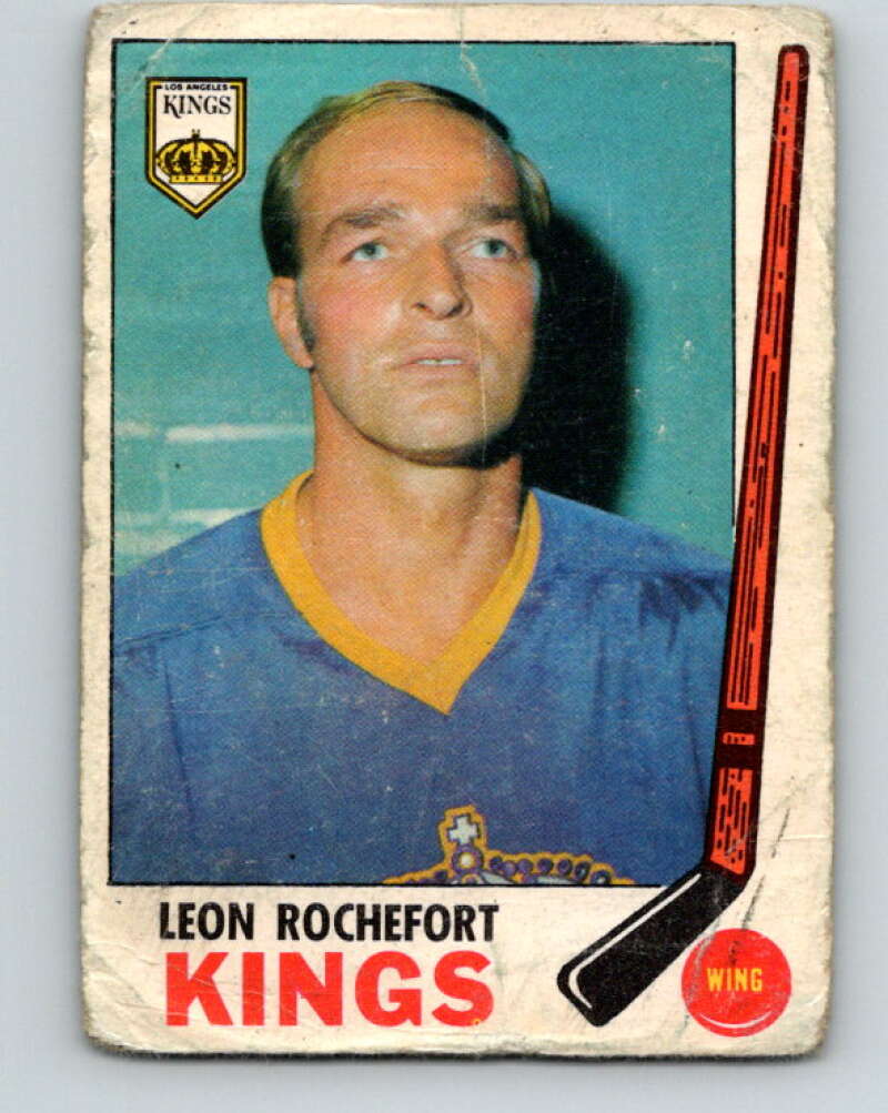 1969-70 O-Pee-Chee #105 Leon Rochefort Los Angeles Kings V1434