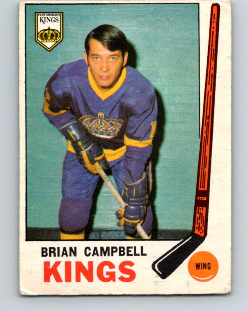 1969-70 O-Pee-Chee #106 Bryan Campbell RC Rookie Los Angeles Kings V1436