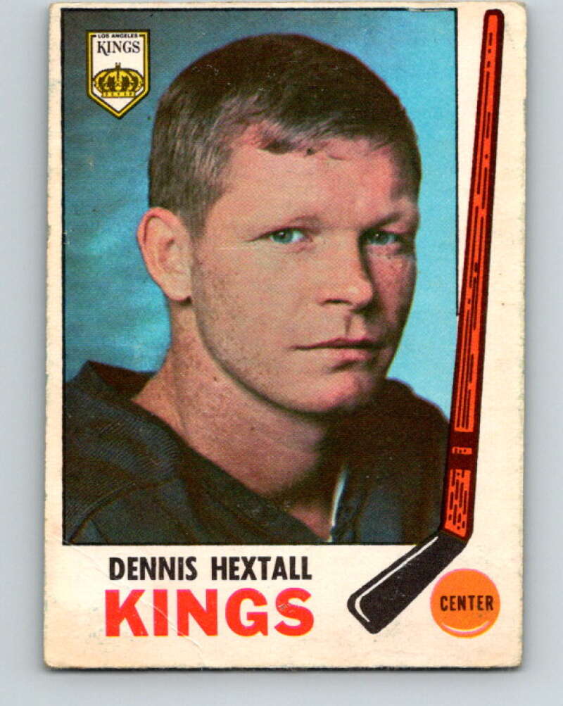 1969-70 O-Pee-Chee #107 Dennis Hextall RC Rookie Los Angeles Kings V1437