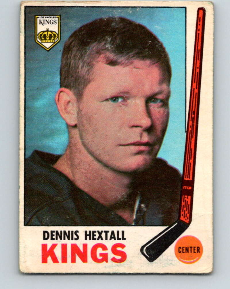 1969-70 O-Pee-Chee #107 Dennis Hextall RC Rookie Los Angeles Kings V1439