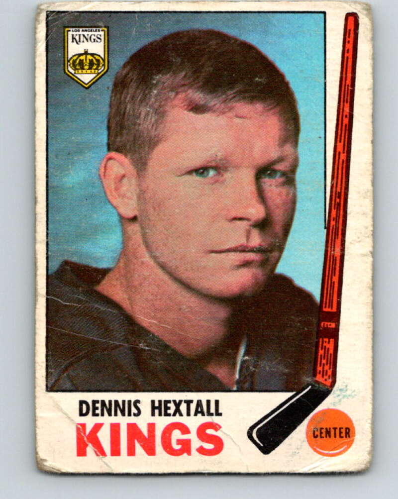 1969-70 O-Pee-Chee #107 Dennis Hextall RC Rookie Los Angeles Kings V1441