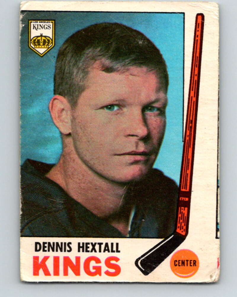 1969-70 O-Pee-Chee #107 Dennis Hextall RC Rookie Los Angeles Kings V1442