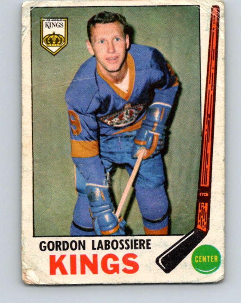1969-70 O-Pee-Chee #109 Gord Labossiere Los Angeles Kings V1450