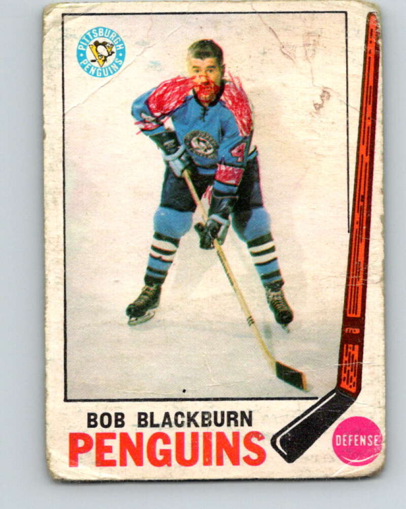 1969-70 O-Pee-Chee #113 Bob Blackburn RC Rookie Pittsburgh Penguins V1458