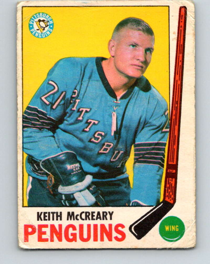 1969-70 O-Pee-Chee #114 Keith McCreary Pittsburgh Penguins V1460