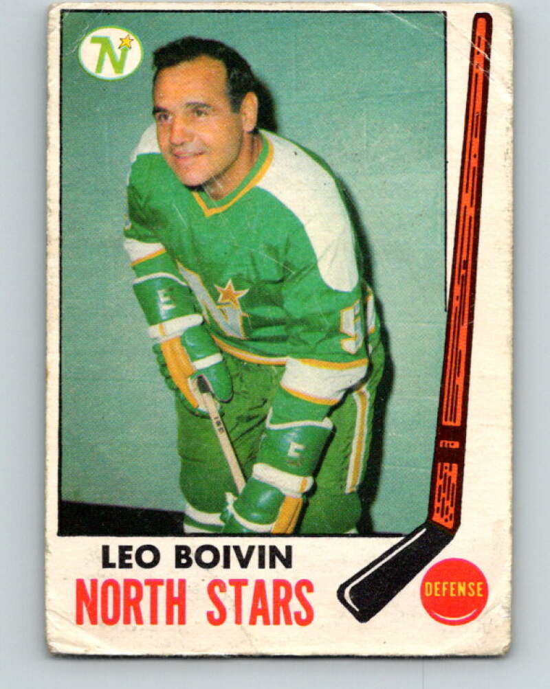 1969-70 O-Pee-Chee #122 Leo Boivin Minnesota North Stars V1473