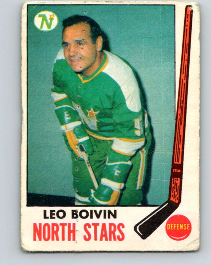 1969-70 O-Pee-Chee #122 Leo Boivin Minnesota North Stars V1474