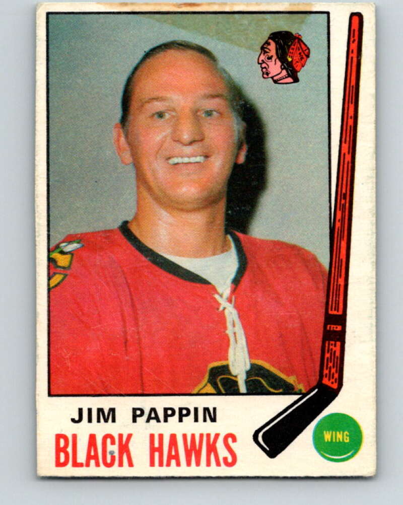 1969-70 O-Pee-Chee #133 Jim Pappin Chicago Blackhawks V1502