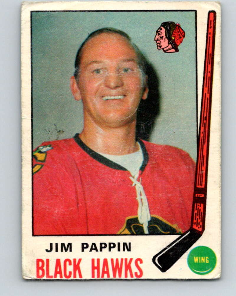 1969-70 O-Pee-Chee #133 Jim Pappin Chicago Blackhawks V1503
