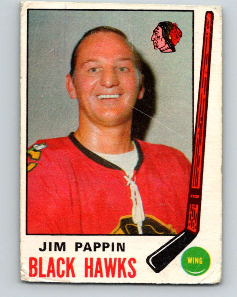 1969-70 O-Pee-Chee #133 Jim Pappin Chicago Blackhawks V1504