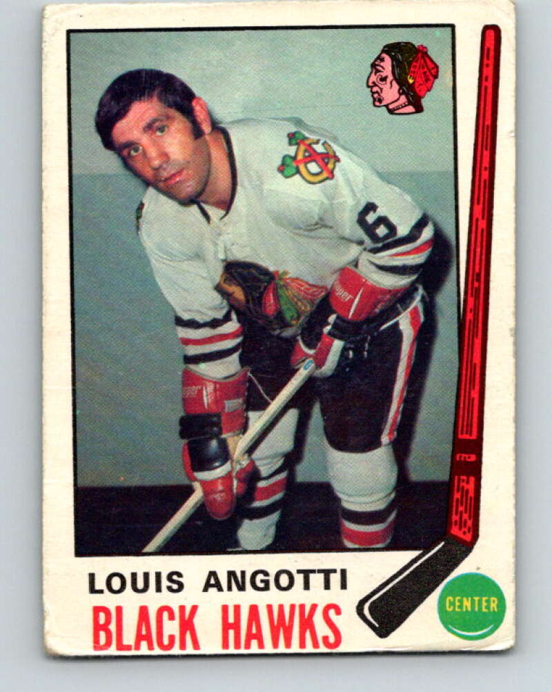1969-70 O-Pee-Chee #134 Lou Angotti Chicago Blackhawks V1506